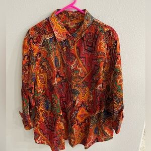 Ralph Lauren paisley shirt.